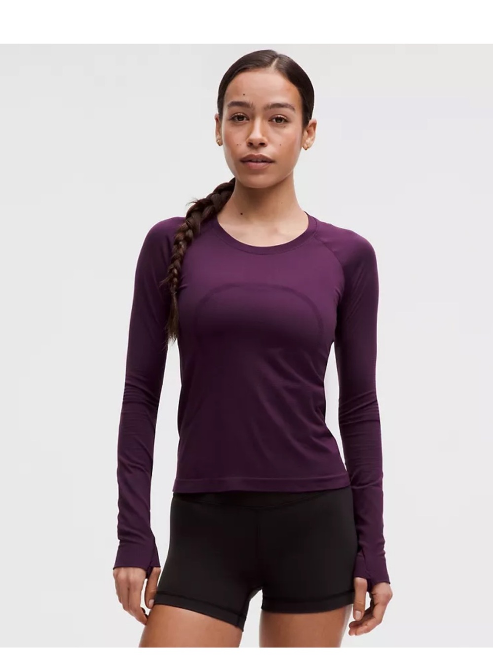 Lululemon Athletica Swiftly Tech Long-Sleeve Shirt 2.0 *Waist Length size 4